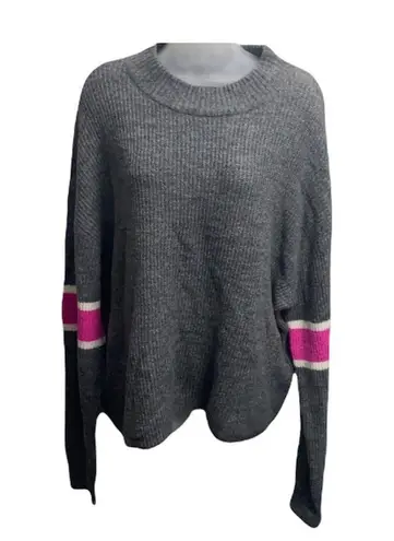 John + Jenn NWT  Varsity Stripe Mock Neck Sweater