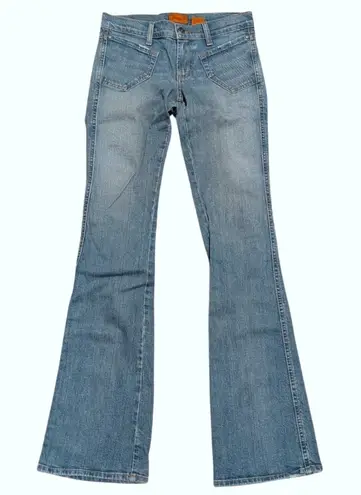 James Jeans Womens 26 Tall Long Preserved Denim Boot Cut Designer Premium