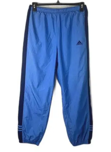 Adidas ‎ Elastic Waist Zip Ankle Stripe Track Pants with Liner Size Large