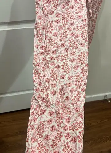 Rebecca Taylor La Vie Pink Wave Paisley Jumpsuit Size Large $295