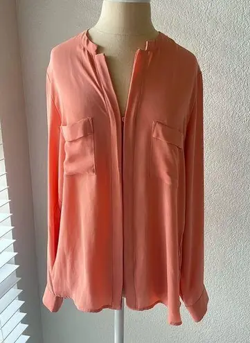 Ro & De PEACH SHEER TOP ~ Nordstrom x 