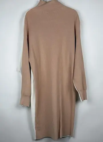 525 Cotton Color Block Dress in Chalk Multi Size Medium White