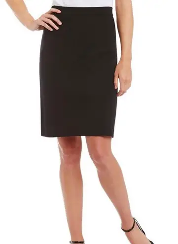 Misook Black Slim Pull-On Pencil Skirt