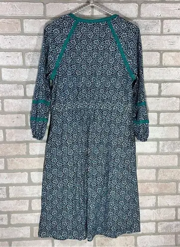 Boden Heidi Jersey Indian Ocean Fringe Dress Size 6