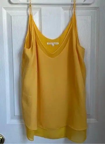 Violet+Claire  yellow tank top cami v neck womens size XL