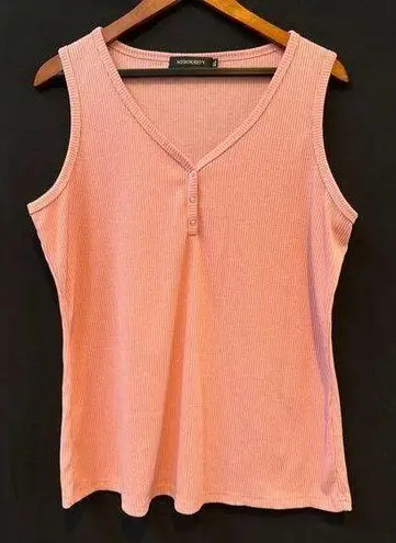 Merokeety Women’s V Neck Pink Tank Top XL