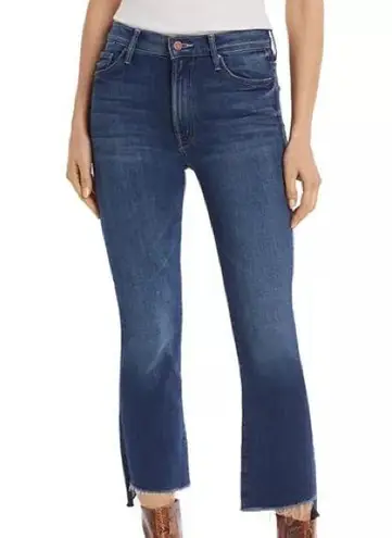 Mother The Insider Crop Step Fray Flared Jeans Size 27