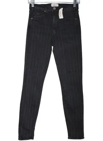 McGuire Denim Women's Newton Skinny Jean Bailey Wash Black Pinstripe Size 26 NWT