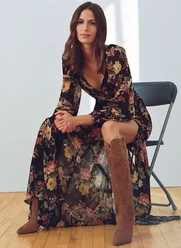 Veronica Beard Avani Long Sleeve Silk Floral Dress Size 2 NEW