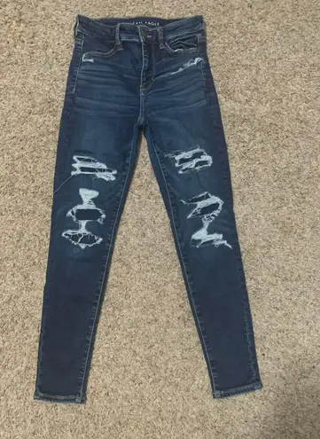 American Eagle dark wash  hi-rise jegging