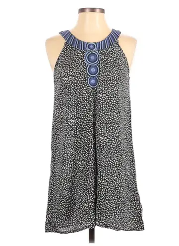 Angie Black & White Embroidered Tunic Dress