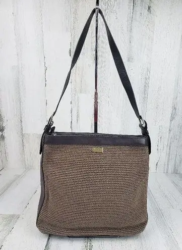 The Sak Elliot Lucca Brown Crochet Shoulder Bag Women's Purse