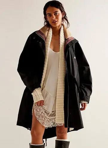 Free People NWOT    Juki Waxed Parka