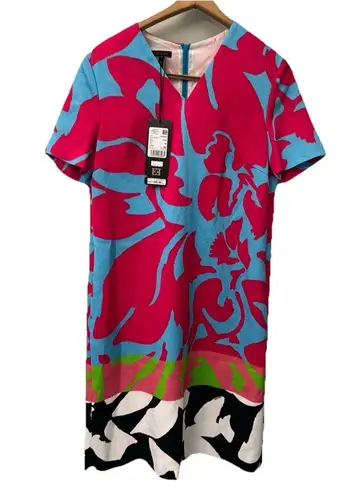 ESCADA All over Print Colorblock Fantasy Color Shift Dress Size 38 US 8 NWT$1595