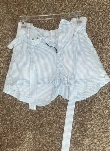 American Eagle striped Paper Bag Shorts