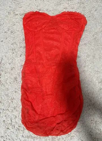 Red/orange hoco dress