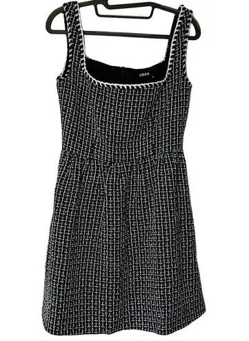 Cider NWOT Women's Black and White Tweed Babydoll Mini Dress
