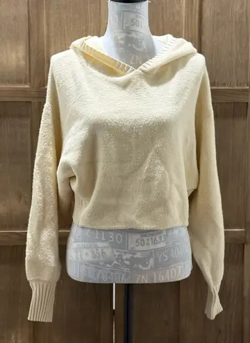 Kerisma Cream Crop Hoodie Sweater.