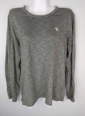 Abercrombie & Fitch Abercrombie‎ & Fitch Sage Cotton Crew Neck Pullover Long Sleeve Tee Shirt Size M - Image 1