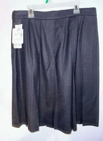 Jones New York Jones NY VINTAGE 100% Worsted Wool midnight Pleated Skirt sz 14 NWT