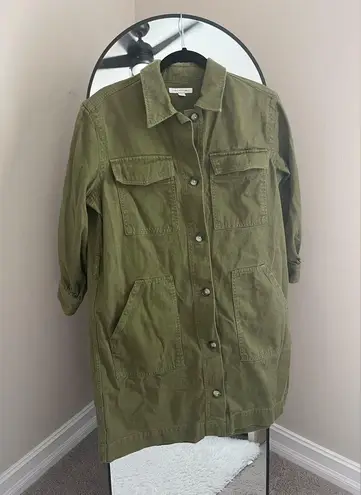 Free Assembly Olive Green Denim Dress Size 8
