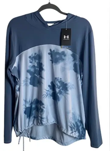 Under Armour  Women’s UA Iso-Chill Shore Break Hoodie Size Xl Floral Mineral Blue