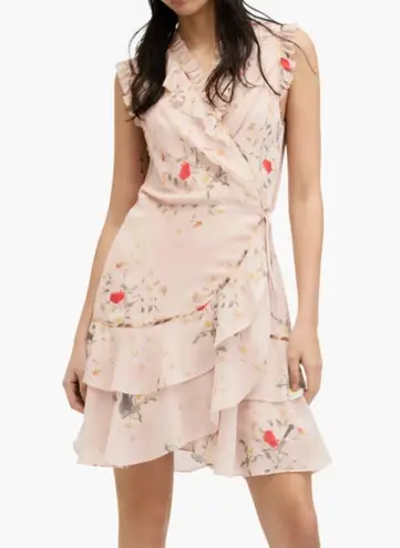 ALLSAINTS NEW Ari Kora Floral Print Cottagecore Farmhouse Wrap Dress Size 6/M