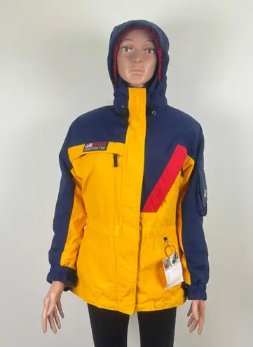 Obermeyer Sport Stabilizer Winter Ski Snow Hooded Jacket Color Block Vintage 90's