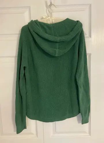 Ralph Lauren green waffle knit sweater hoodie