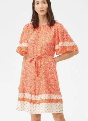 Rebecca Taylor Block Print Mix Silk Jacquard Dress Womens Size 4