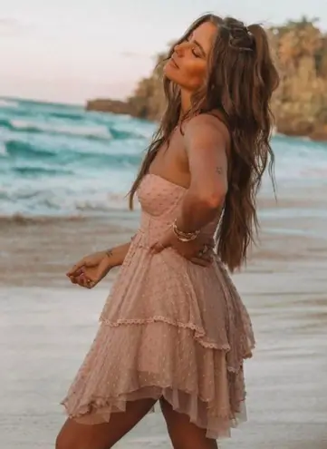 💕SPELL & THE GYPSY💕 Mira Bustier Rara Dress ~ Rose Pink XL NWT