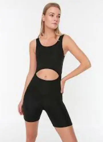 Sorella Black Cutout Bodysuit Size Medium