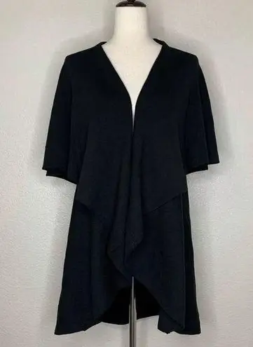 ee:some NWT  Women’s Size S/M Black Waterfall Open Front Cardigan