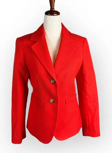 Talbots  Oversized Red Blazer Jacket Size 2 - Image 1