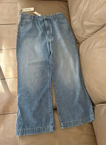 Rolla's Anthropologie Sailor High-Rise Crop Wide-Leg Jeans