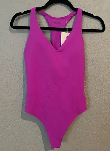 Athleta NWT  Transcend Bodysuit Size Small Purple Color