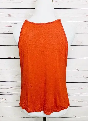 Burnt Orange Boho Fringe Festival Tank Top Size Medium