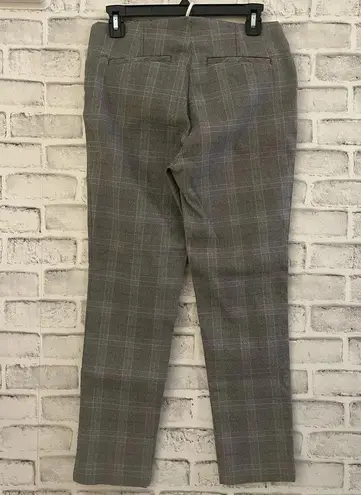Van Heusen gray plaid stretch pull-on pants stretch extensible 4S