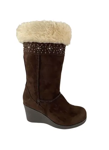 American Eagle  Suede Embellished Winter Boots 