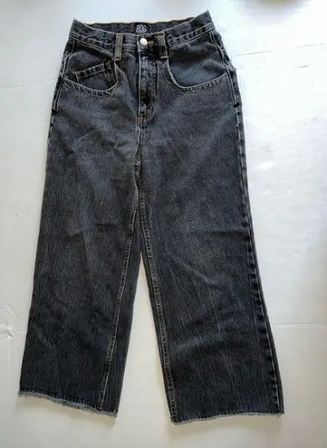 BDG Urban Outfitters Super High Waist Wide Leg Jeans w/ Orange Stitching size 27