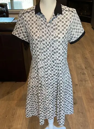Jason Wu for Target Wheel Print Shirt Retro Midi Dress Size Medium