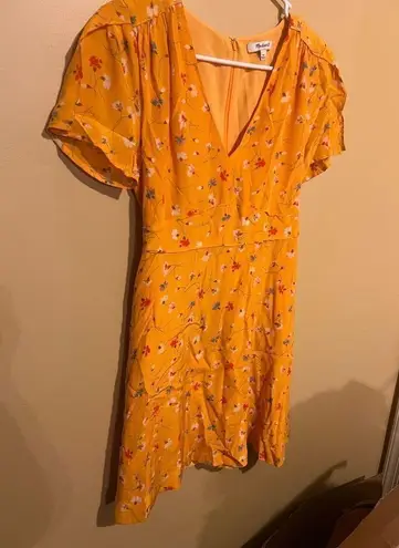 Madewell  silk belladonna painted carnations dress 00