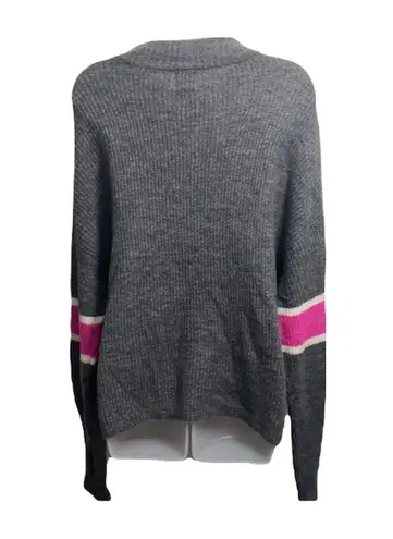 John + Jenn NWT  Varsity Stripe Mock Neck Sweater