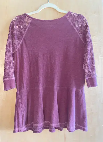 Arizona Jean Company Pink Lace Top