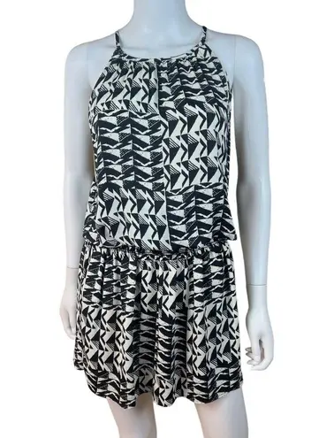 Veronica M Printed Drop Waist Short Dress