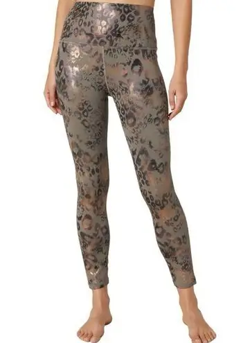 Beyond Yoga Leopard PowerShine High Waisted Midi Legging Size Small
