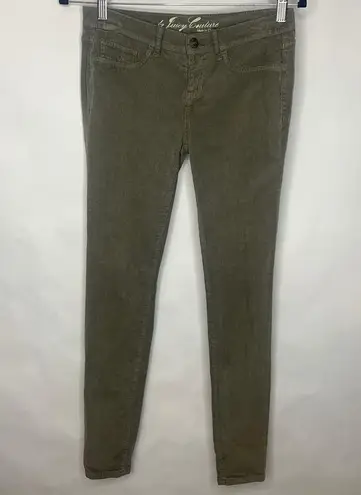 Juicy Couture  Army Green Cords Narrow Wale Corduroy Jeans Sz Small