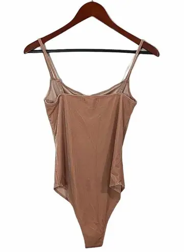 Makers of Dreams  Blush Crushed Velvet Bodysuit