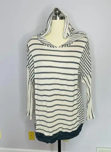 Soft Surroundings Marlow Stripe Hoodie M