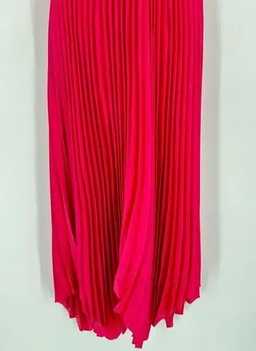 Petal and Pup  Hot Fuchsia Pink Dominique Pleat Detail Maxi Dress Size 10 Halter